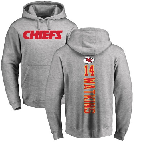 Men Kansas City Chiefs #14 Watkins Sammy Ash Backer Pullover Hoodie->kansas city chiefs->NFL Jersey